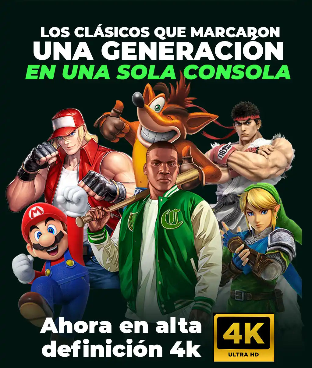 Consola PS4 Game Stick 4K  l +20.000 JUEGOS